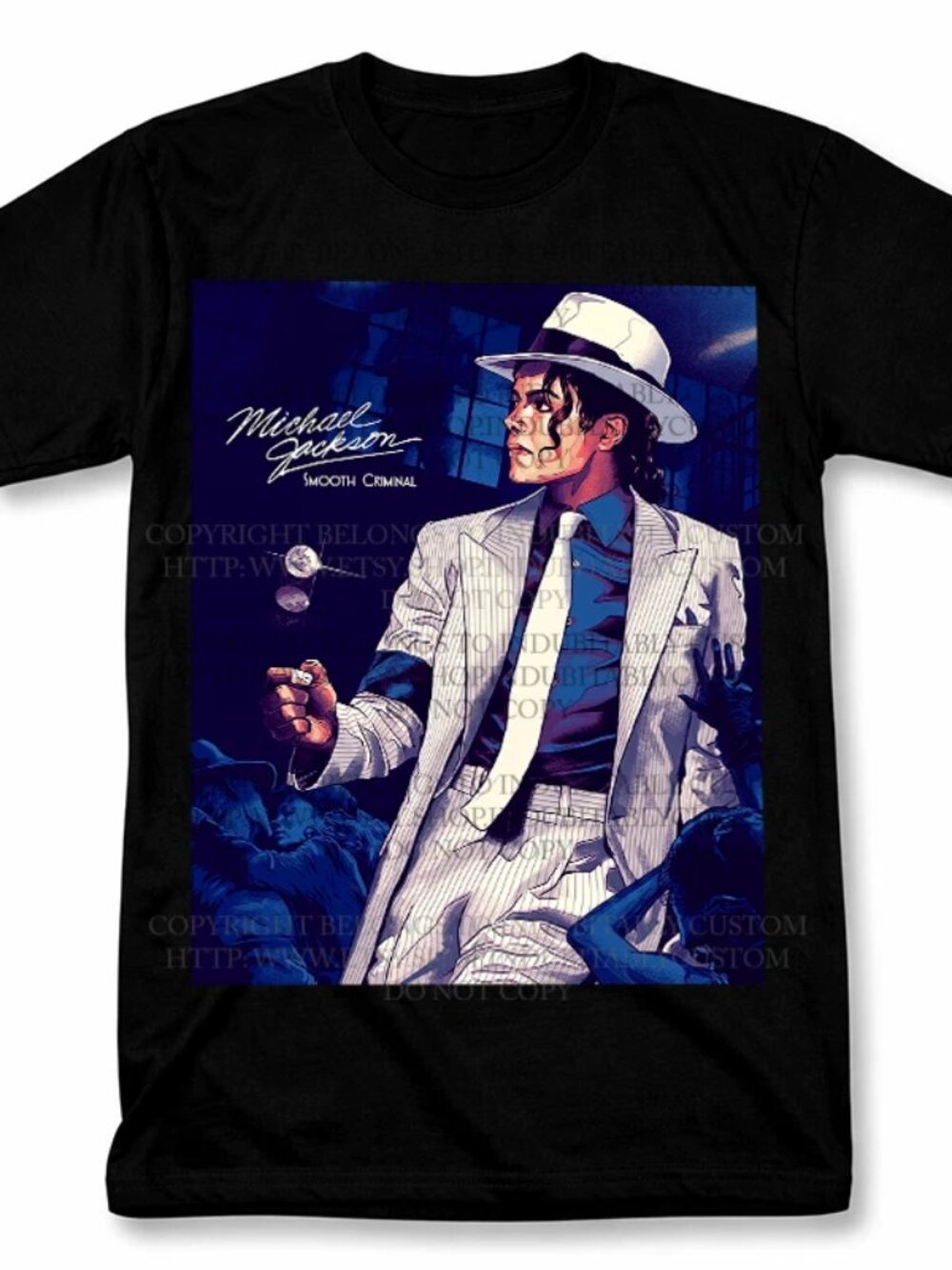 Michael Jackson Smooth Criminal Graphic T Shirt